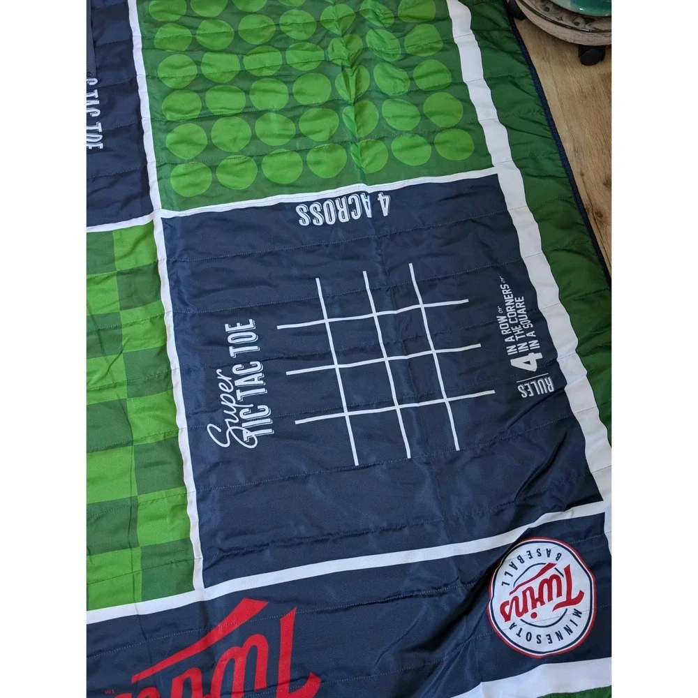 Officially Licensed‎ Minnesota Twins blanket 66in x 60in MLB, Easy Carry Straps
